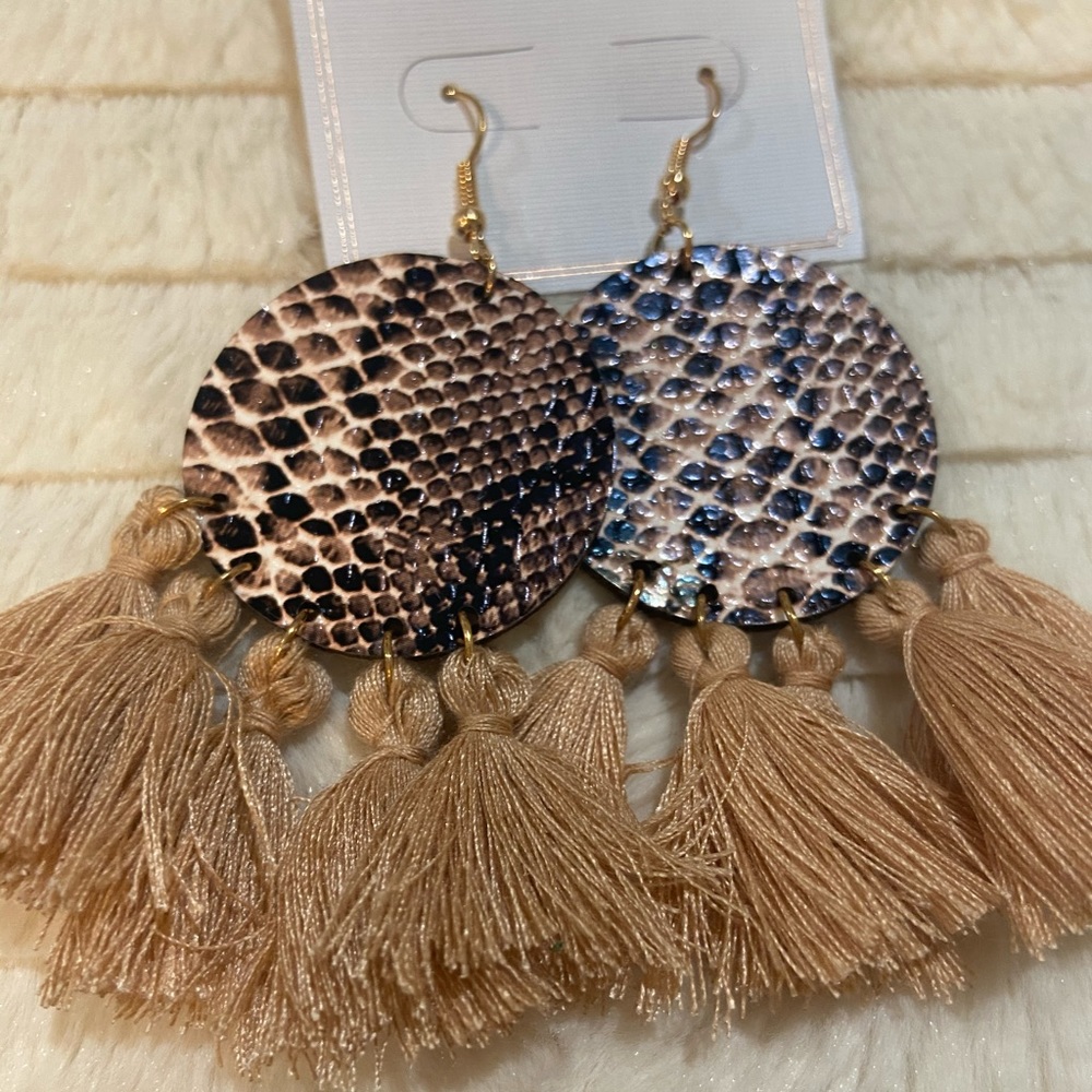 Brown earrings